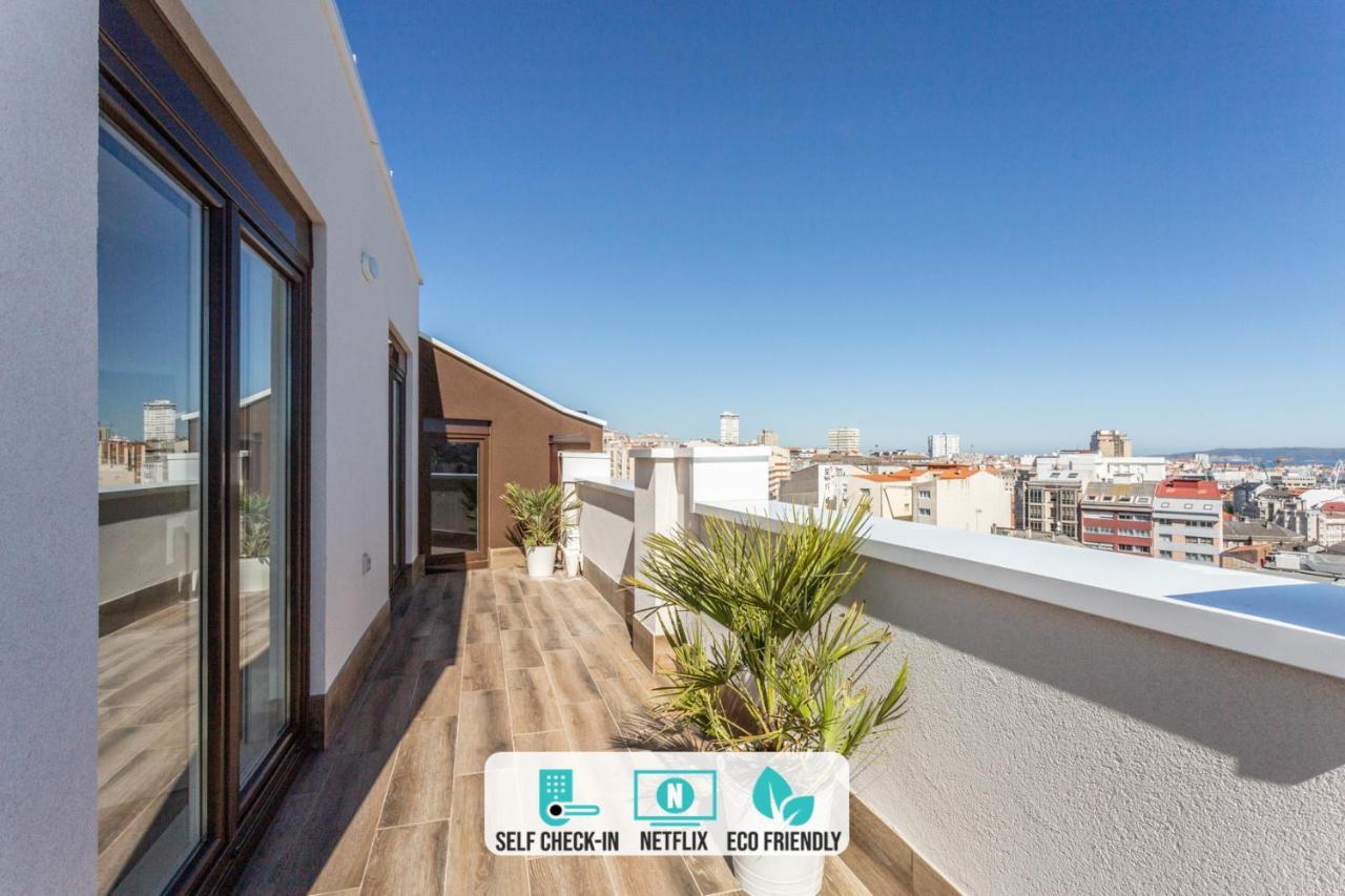 Indigo Rooftop A Coruna Bagian luar foto